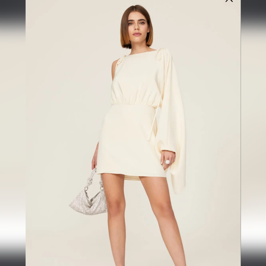 Alexis Wesley Dress In Ivory Size S